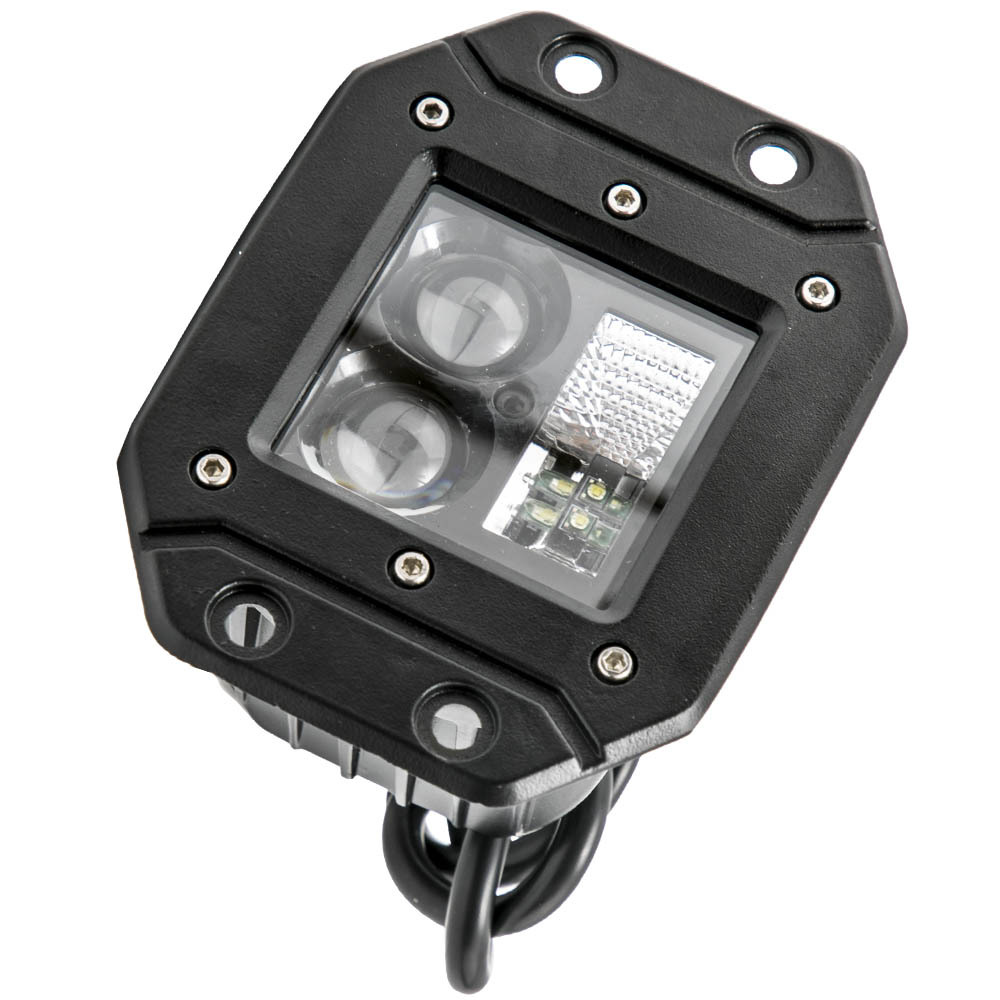 5inch Dual Row Flush Mount Led Work Light Bar 200W compatible for Jeep 4x4 ATV UTV SUV