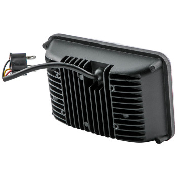 45W LED Headlight 4x6 H4651 compatible for Ford Truck SUV Heavy Duty 6000K Black Housing