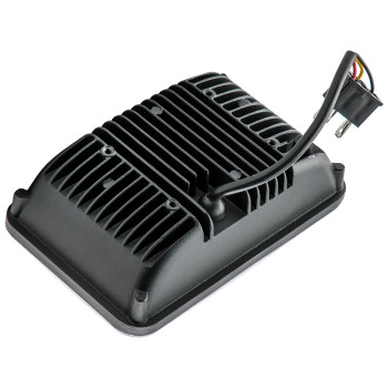 45W LED Headlight 4x6 H4651 compatible for Ford Truck SUV Heavy Duty 6000K Black Housing