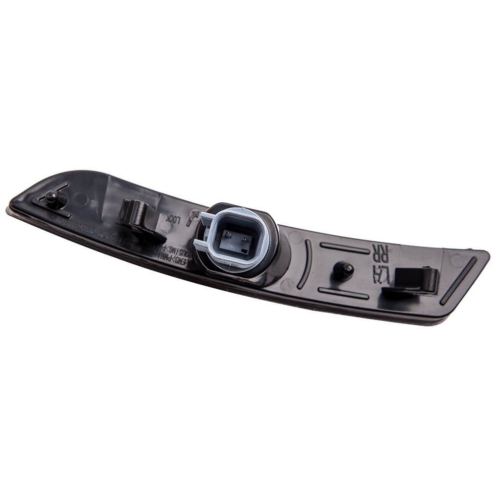 4x Smoke Lens LED Front + Rear Side Marker Lights Set compatible for Chevy Camaro 2016-2020