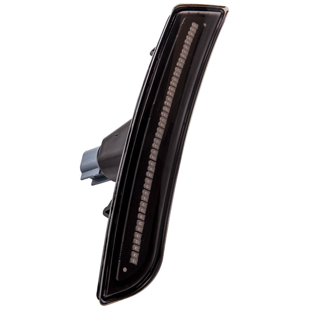 4x Smoke Lens LED Front + Rear Side Marker Lights Set compatible for Chevy Camaro 2016-2020