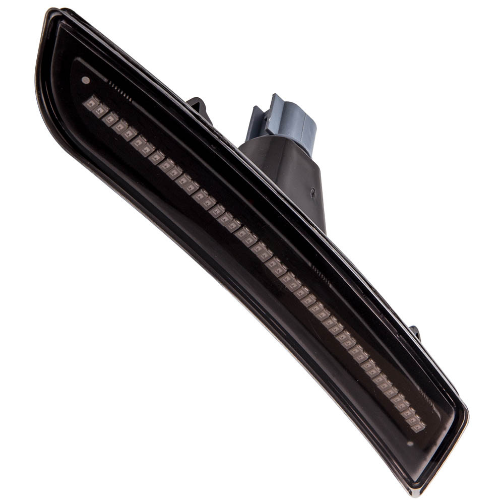 4x Smoke Lens LED Front + Rear Side Marker Lights Set compatible for Chevy Camaro 2016-2020