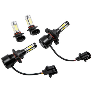 Headlight + Fog Bulbs LED Hi/Low compatible for Ford F150/F-250/F-350 Super Duty 2015-16 x4