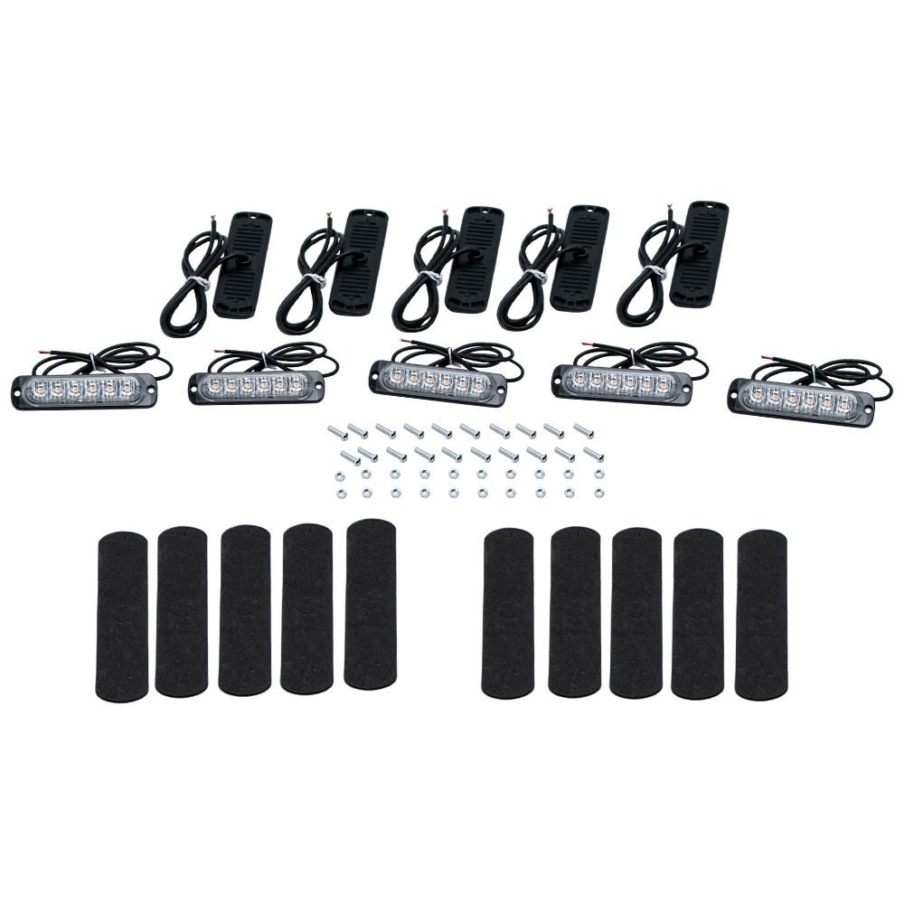 10*LED Lights Yellow high power lamp bead For Off road vehicle ATVs truck 18W