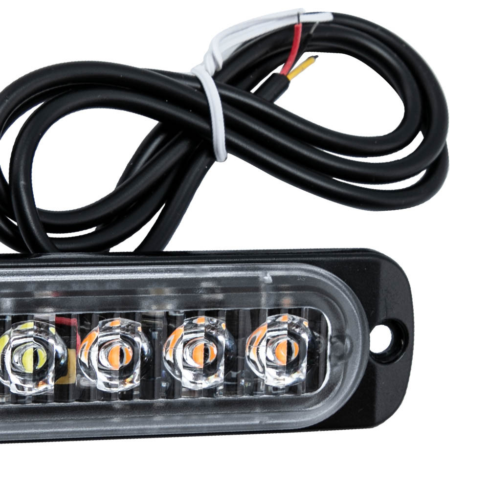 Yellow / Compatible for White 10 LED Lights For Off road4300k Diecast Aluminum Housing 18W