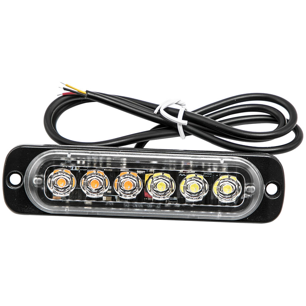 8pcs LED LightStrobe Lights Amber compatible for White For Offroad Truck ATV Front Rear New