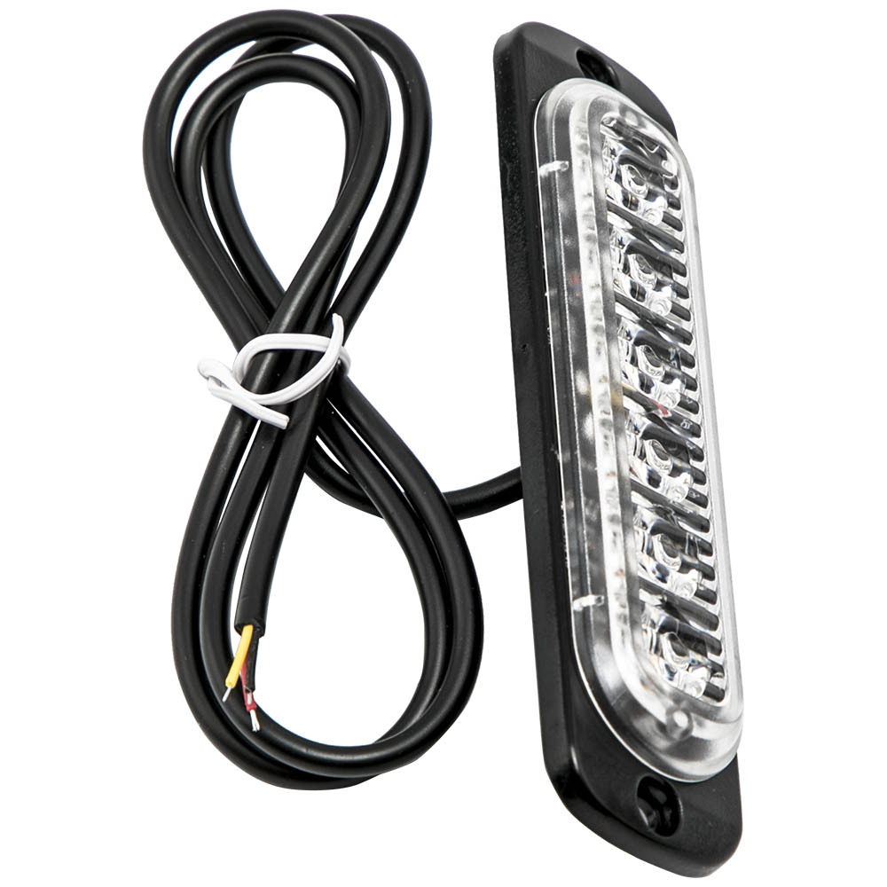 8pcs LED LightStrobe Lights Amber compatible for White For Offroad Truck ATV Front Rear New