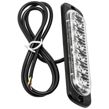 8pcs LED LightStrobe Lights Amber compatible for White For Offroad Truck ATV Front Rear New