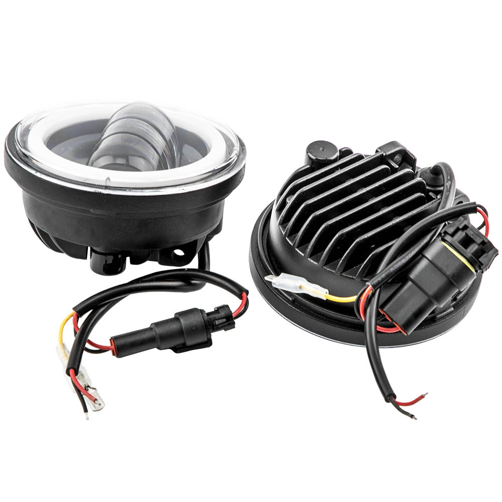 7 Inch 4.5 Inch 90W/40W Round LED Headlights Fog Light HiLo Beam 4000LM