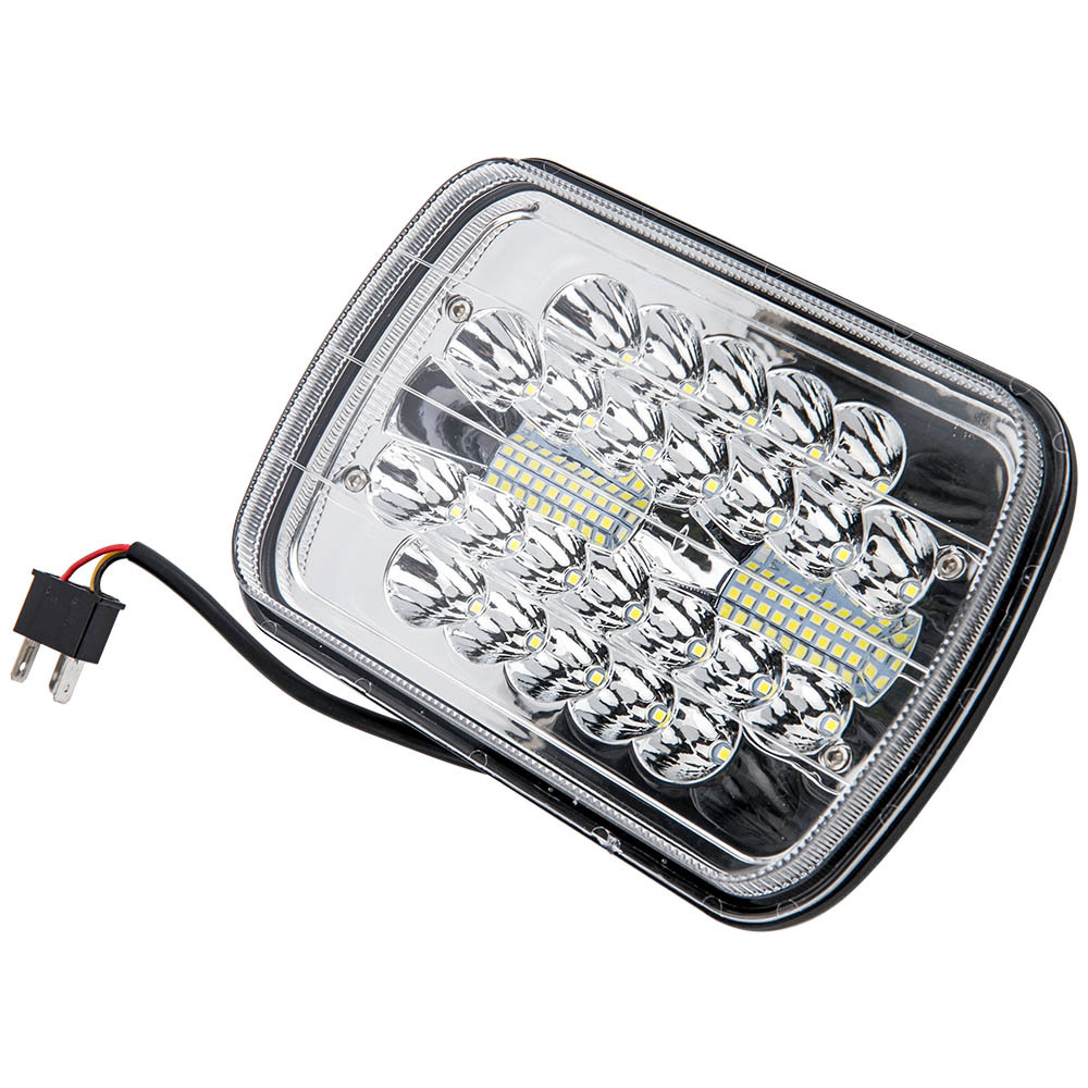 7x6 inch LED Headlights HiLo Beam Bumper Lamp compatible for GMC K1500 H6054 H5054 x1