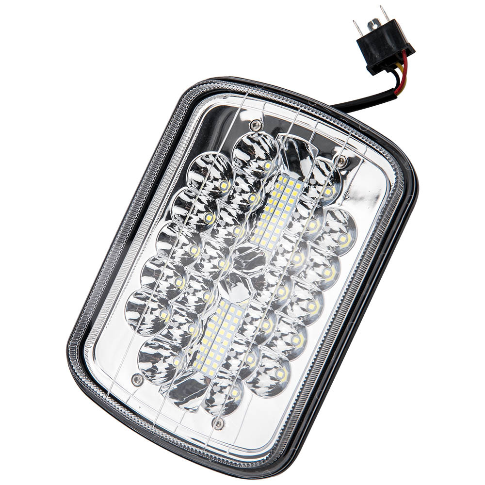 7x6 inch LED Headlights HiLo Beam Bumper Lamp compatible for GMC K1500 H6054 H5054 x1