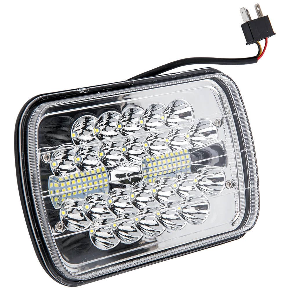 7x6 inch LED Headlights HiLo Beam Bumper Lamp compatible for GMC K1500 H6054 H5054 x1