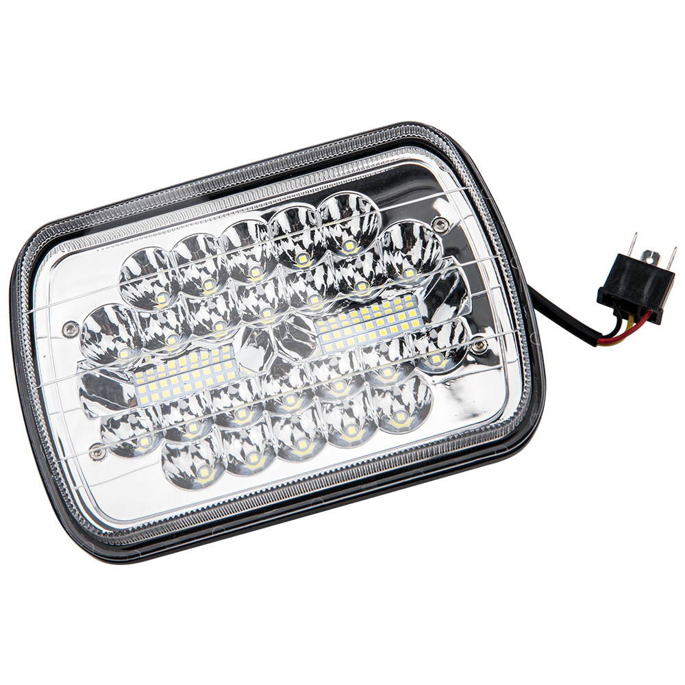 7x6 inch LED Headlights HiLo Beam Bumper Lamp compatible for GMC K1500 H6054 H5054 x1