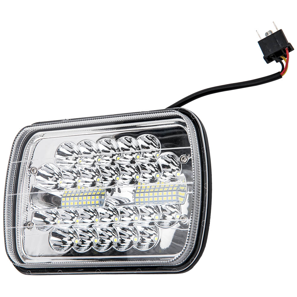 7x6 inch LED Headlights HiLo Beam Bumper Lamp compatible for GMC K1500 H6054 H5054 x1