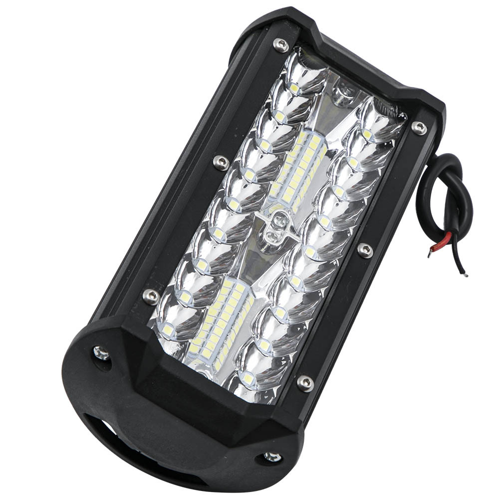 Dual 7 LED Work Light Bar Spot Flood compatible for Jeep SUV 4x4 Off Road Truck 12V 24V