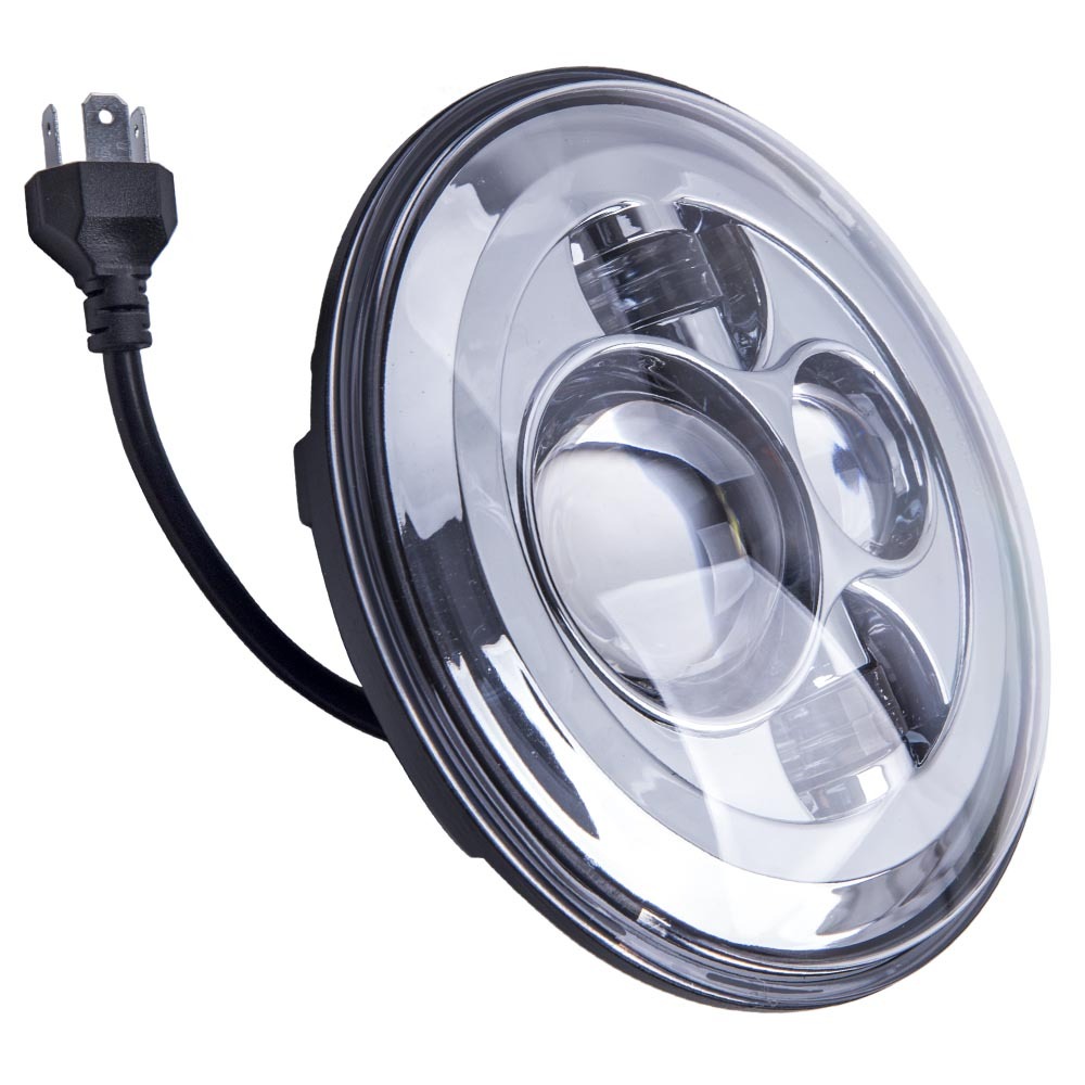 7 inch round led headlightMotorcycle LED round Headlight Passing Lights 30W