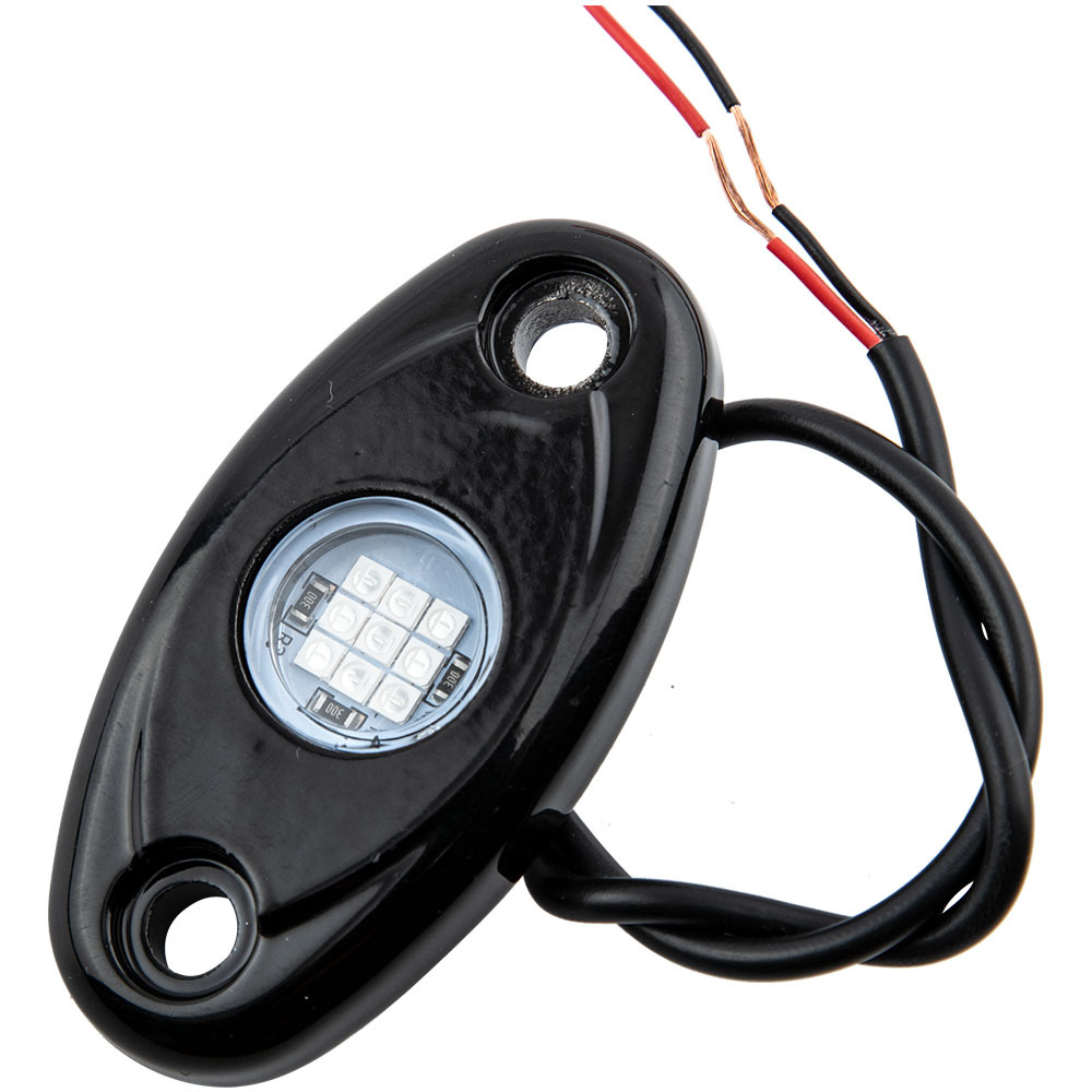 Aluminum LED Rock Light Kit 16PCS for Truck ATV UTV Off Road Vehicle 12V-24V