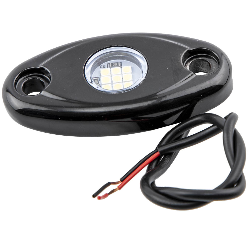 16x compatible for White 16Pods 9W LED Rock Lights compatible for Jeep Offroad Boat Truck UTV ATV 12V-24V