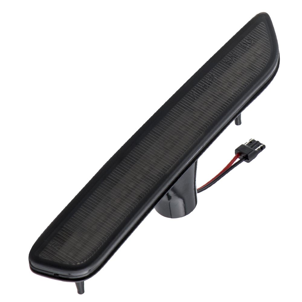 Smoked Lens LED Side Marker Light 4pcs FrontRear Lamp compatible for Ford Mustang 10-14