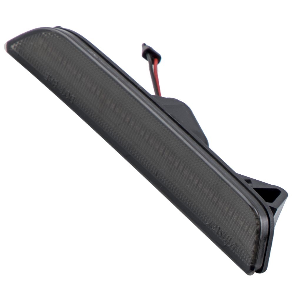 Smoked Lens LED Side Marker Light 4pcs FrontRear Lamp compatible for Ford Mustang 10-14