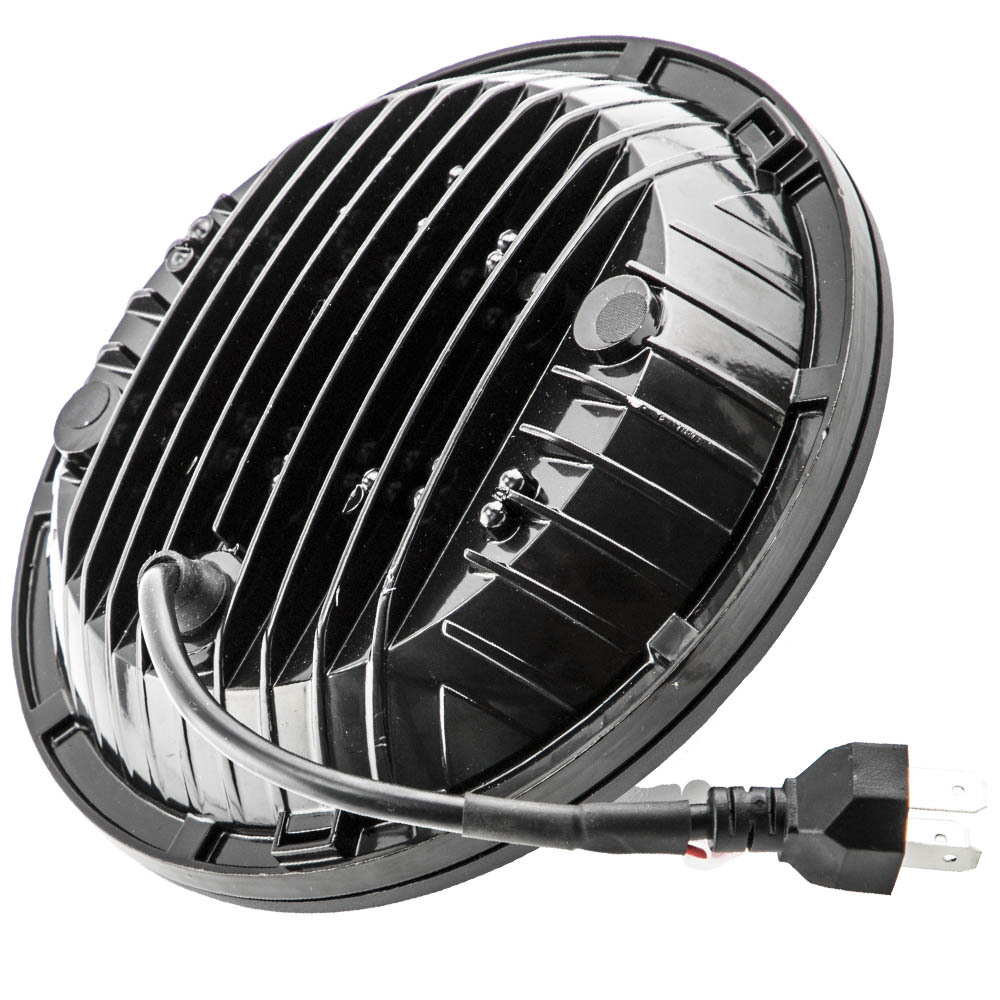 7 LED Headlight compatible for Jeep Wrangler TJ LJ JK 1997-2017 DRL Turn Signal 105W Round