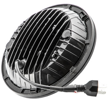 7 LED Headlight compatible for Jeep Wrangler TJ LJ JK 1997-2017 DRL Turn Signal 105W Round