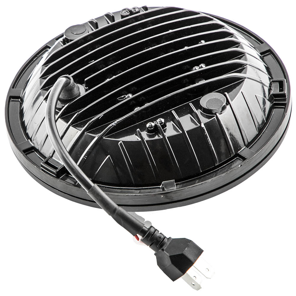 7 LED Headlight compatible for Jeep Wrangler TJ LJ JK 1997-2017 DRL Turn Signal 105W Round