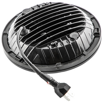 7 LED Headlight compatible for Jeep Wrangler TJ LJ JK 1997-2017 DRL Turn Signal 105W Round