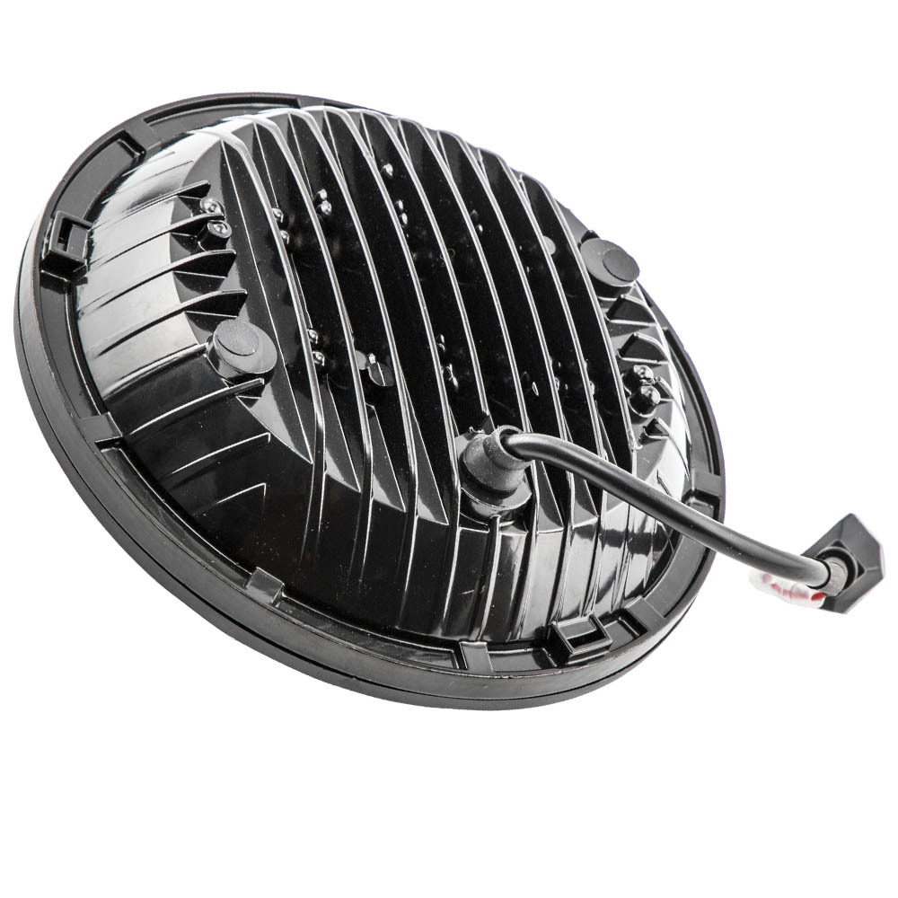 7 LED Headlight compatible for Jeep Wrangler TJ LJ JK 1997-2017 DRL Turn Signal 105W Round