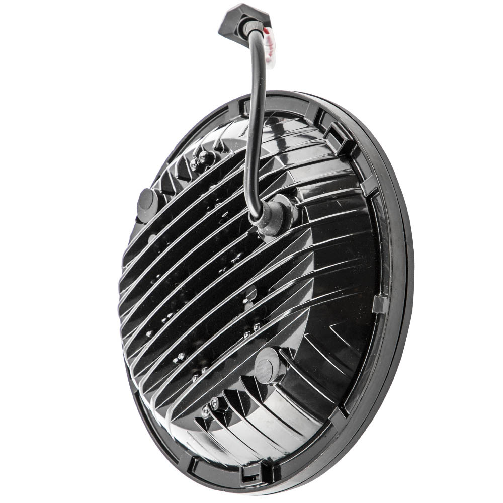 7 LED Headlight compatible for Jeep Wrangler TJ LJ JK 1997-2017 DRL Turn Signal 105W Round