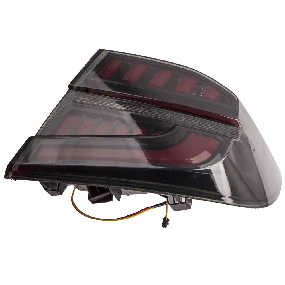 LED Rear Tail Light Bar Assembly compatible for Honda Accord 2018 2019 2020 Black Housing