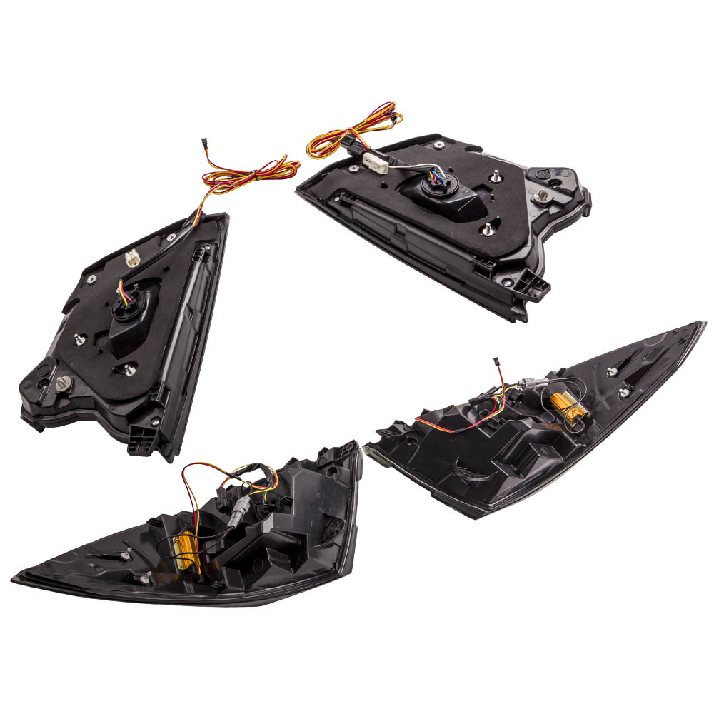 LED Rear Tail Light Bar Assembly compatible for Honda Accord 2018 2019 2020 Black Housing