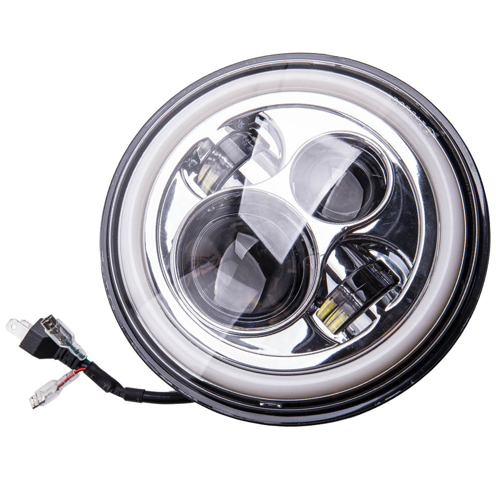 7 LEDHeadlight4.5“ Passing Lights 1991-2013 compatible for Harley Davidson