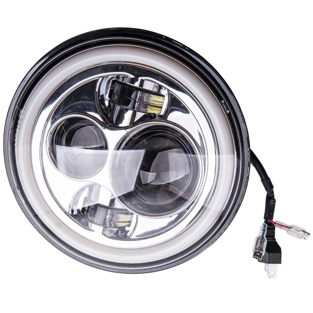 7 LEDHeadlight4.5“ Passing Lights 1991-2013 compatible for Harley Davidson