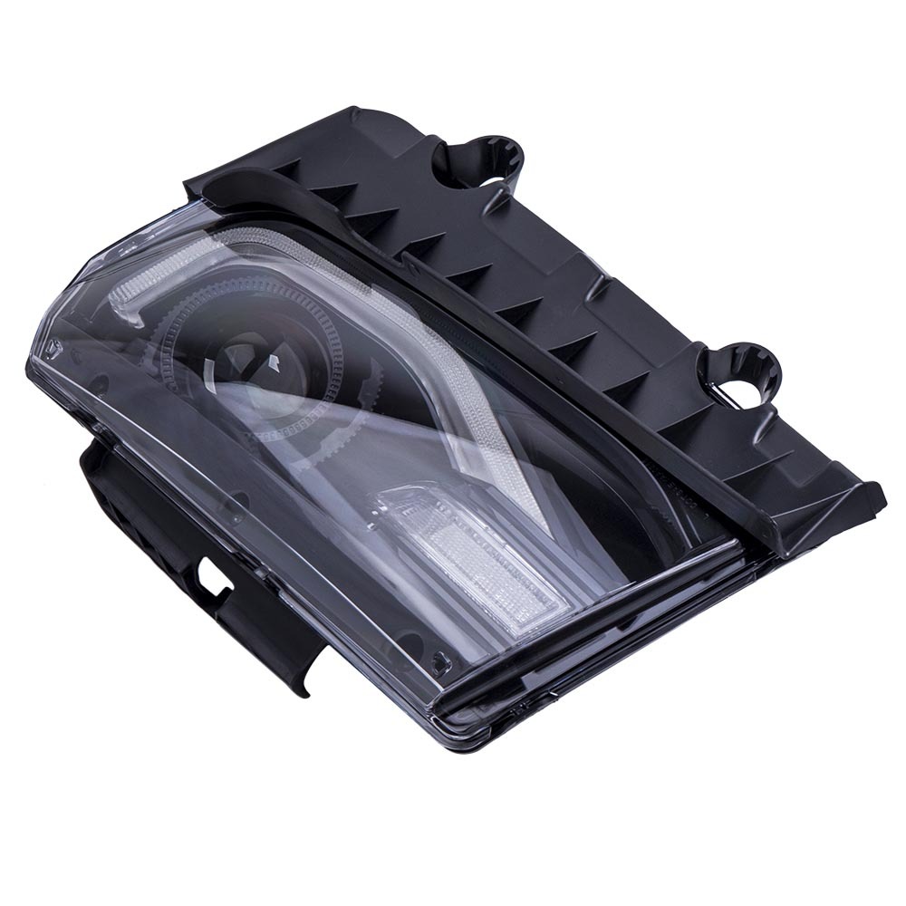 Front Headlight Housing Set compatible for Chevy Camaro 2014 2015 w/Sequential Turn Signal