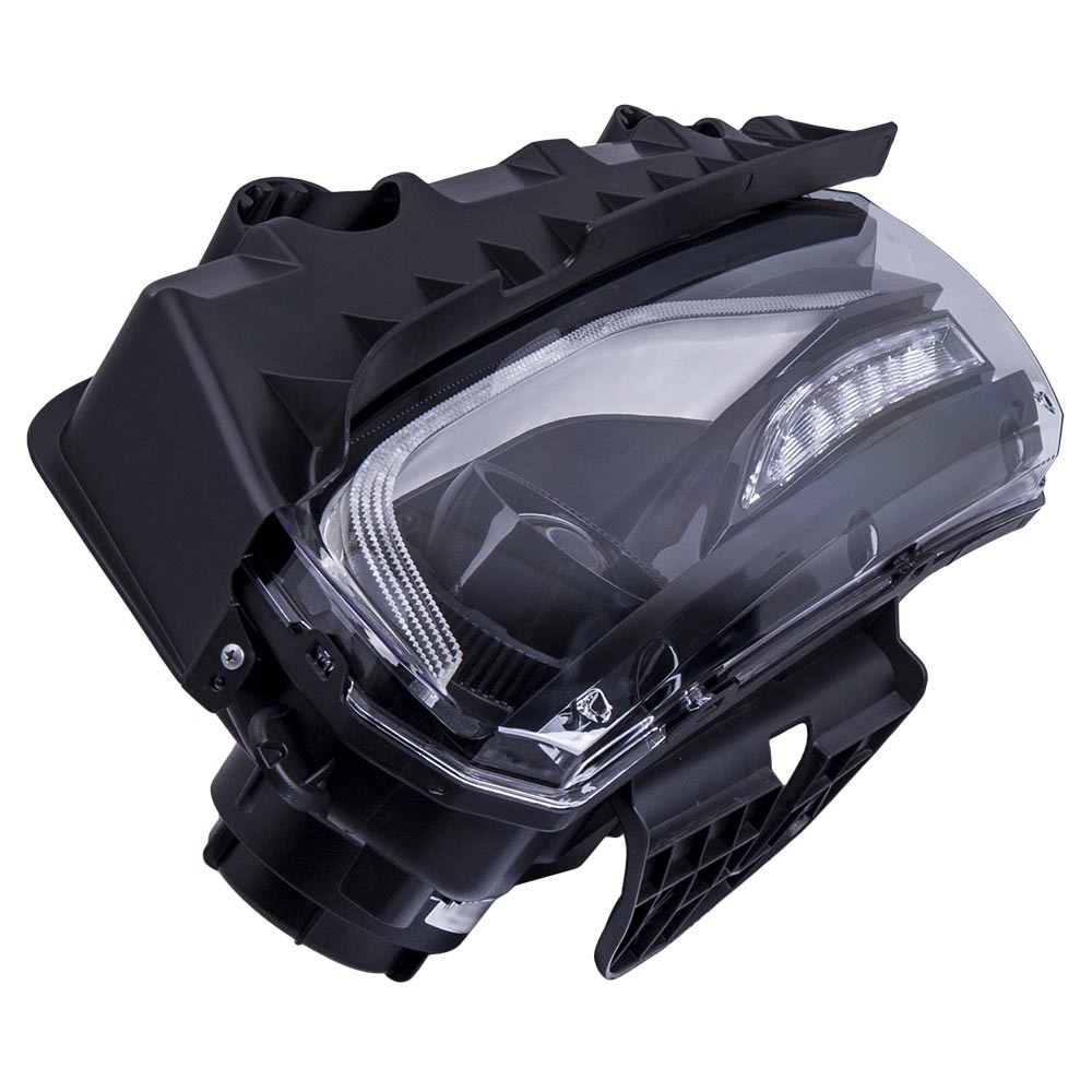 Front Headlight Housing Set compatible for Chevy Camaro 2014 2015 w/Sequential Turn Signal