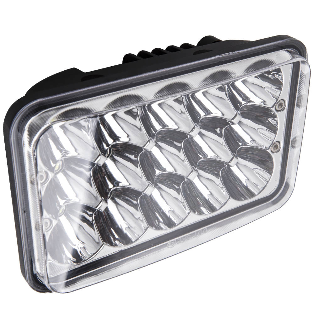 4x6 LED Headlight Assembly compatible for Peterbilt 379 378 357 compatible for Kenworth T800 H4656 H4666