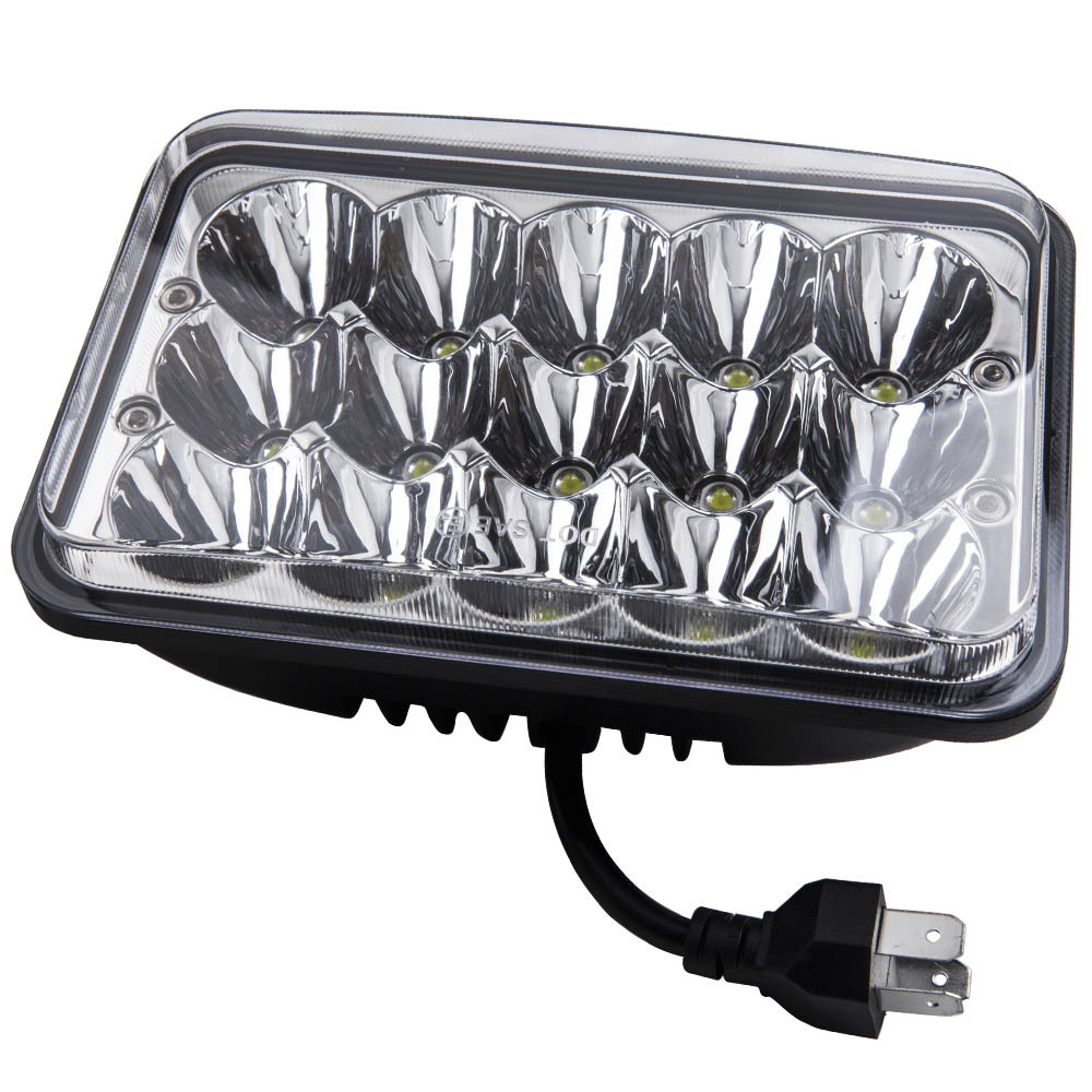 4x6 LED Headlight Assembly compatible for Peterbilt 379 378 357 compatible for Kenworth T800 H4656 H4666