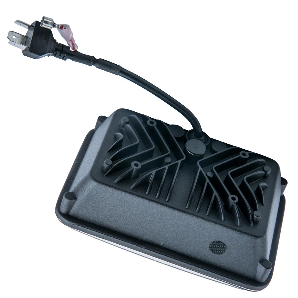 LED Headlight 4x6 compatible for Ford Probe 1993-1997 120W High Low Beam Angel Eye IP68