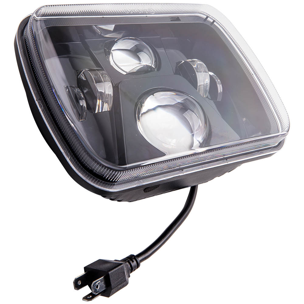 1PC LED Headlight compatible for Jeep Wrangler YJ Cherokee compatible for GMC Savana 1500 4.0L 4-Door