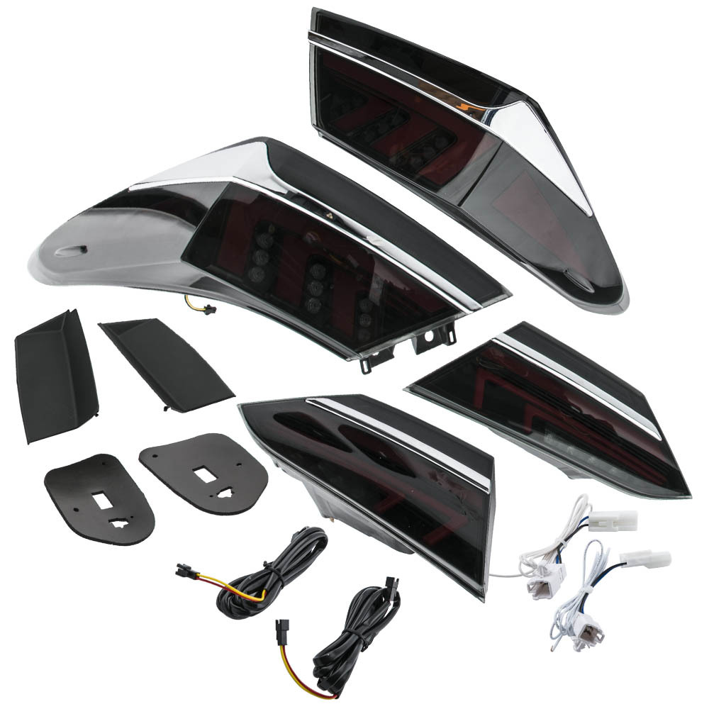 1 Pair Full Black LED Tail Lights compatible for Toyota Camry 2018-2020 Tail Light Kits