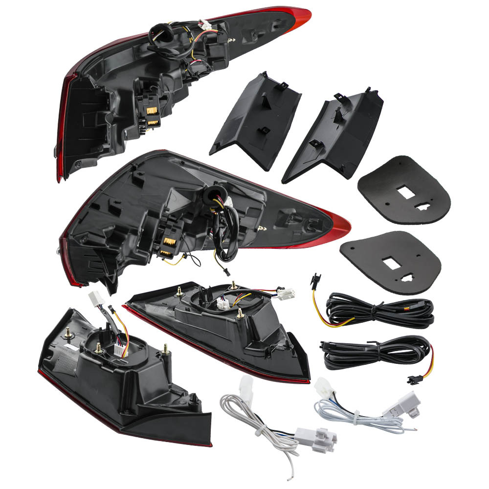 2PC Red LED Brake Tail Light Running Turn Signal Lamp compatible for Toyota Camry 2018-2020