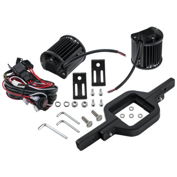 Hitch Mounting Bracket 4 LED Work Lights Pods Backup compatible for JEEP Wrangle