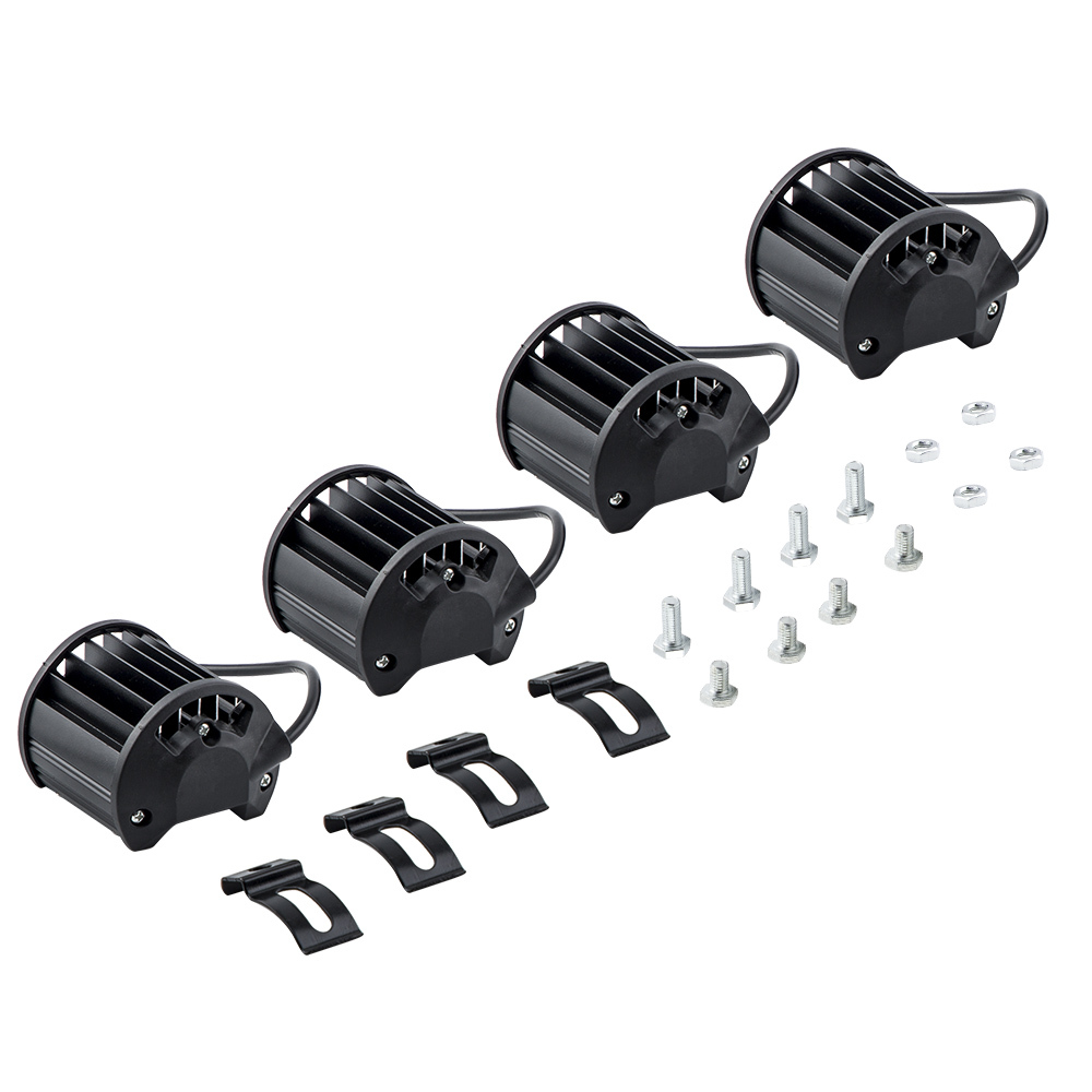 4x 4 LED Work Light Bar Spot Pods Fog Lamp Offroad Driving Truck for SUV 6000K