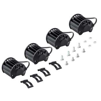 4x 4 LED Work Light Bar Spot Pods Fog Lamp Offroad Driving Truck for SUV 6000K