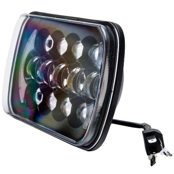 7x6 LED Sealed Beam Headlight compatible for Jeep Wrangler YJ Cherokee 1984-1995 H5054 DRL