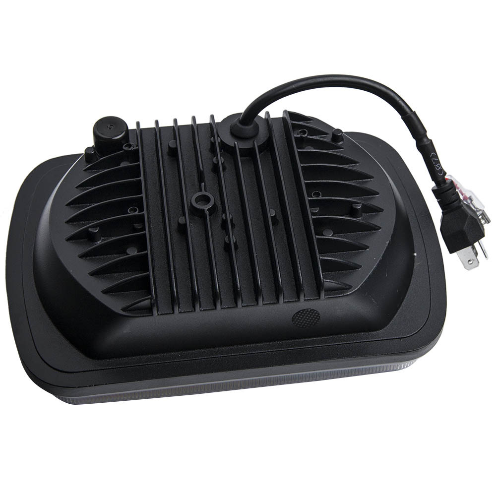 1 Pair Bright 5x7 7x6 LED Headlights compatible for Jeep Wrangler YJ 1987-1995