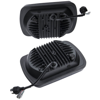 1 Pair Bright 5x7 7x6 LED Headlights compatible for Jeep Wrangler YJ 1987-1995