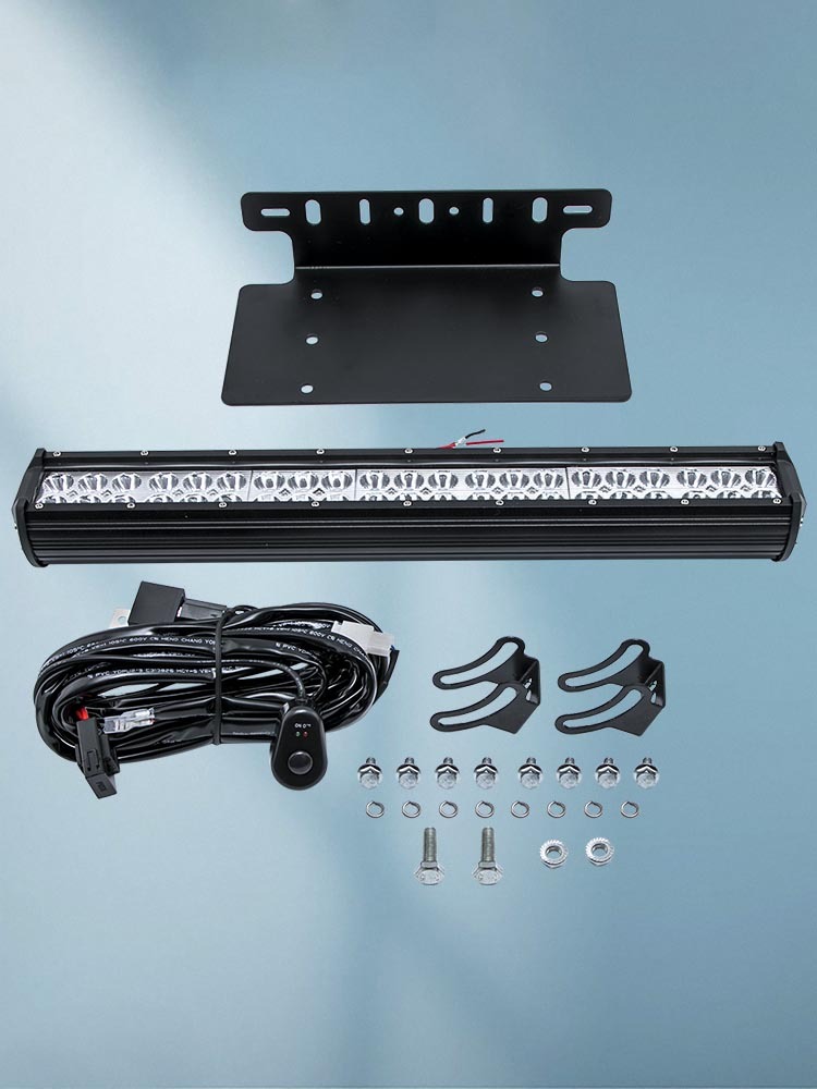 LED Light Bar Front Bumper License Plate Mount Bracket compatible for Toyota 4Runner