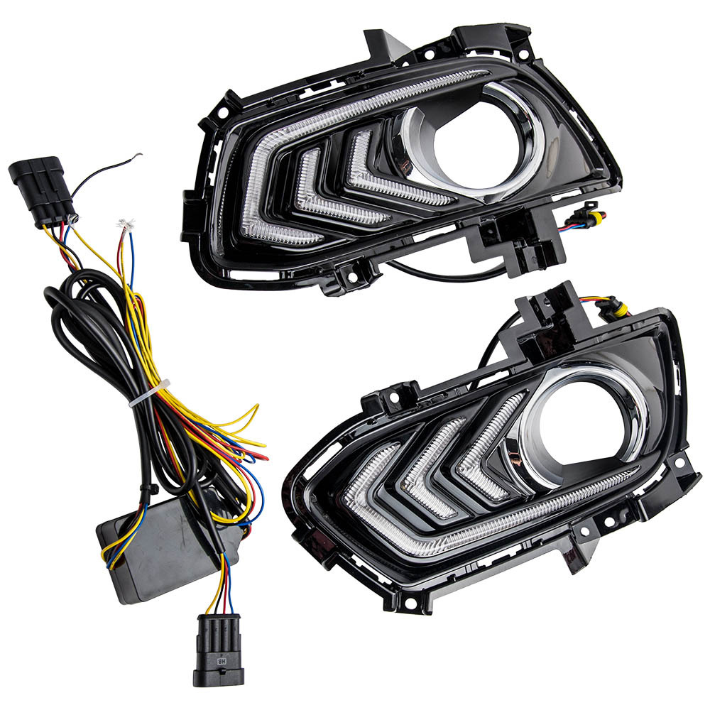 Sequential LED DRL Assembly compatible for Ford Fusion 2013-2016 Three Colors Light Bar